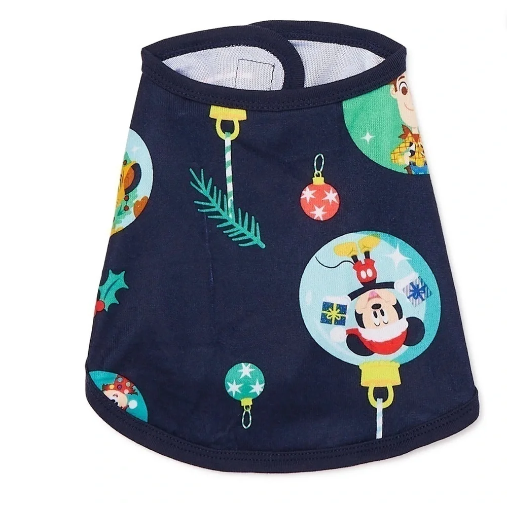 Disney Pet Dog Blue Christmas Pajama Style Cape